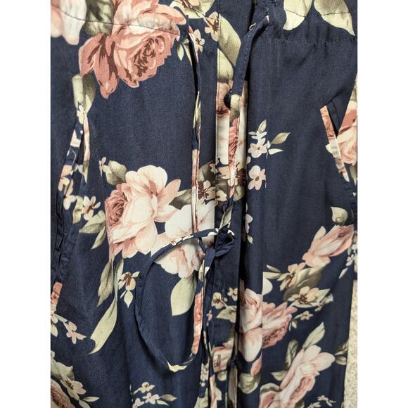 Abayyati Dress Medium Open Blue Floral Sheer Size Small 62 Long - Picture 5 of 9